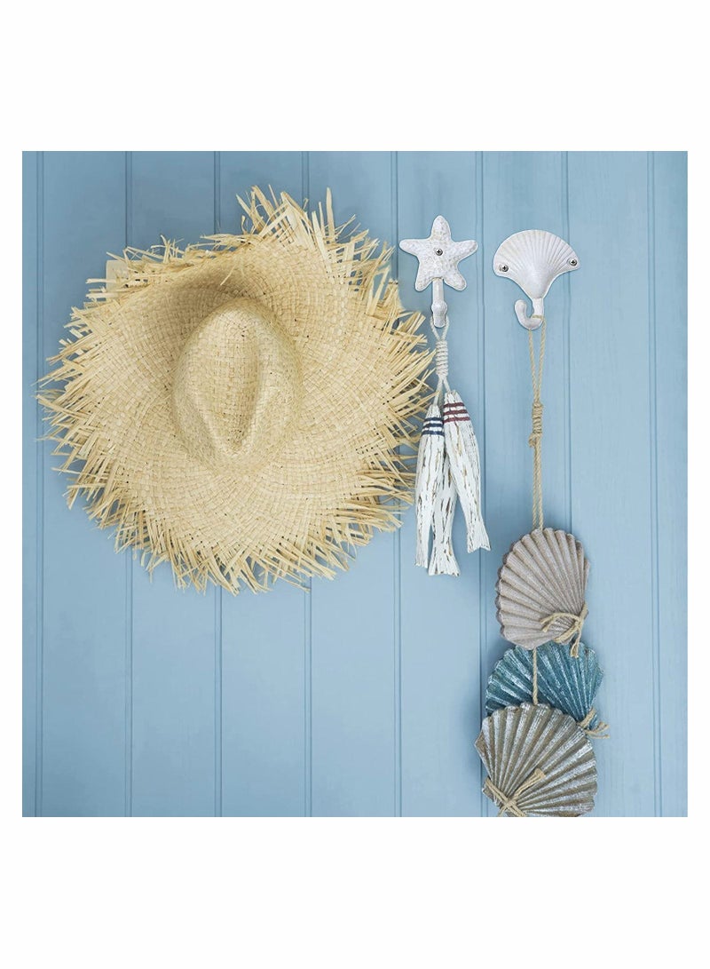 3 Pcs Nautical Hooks Crab sea shell shape Wall Coat Towel Robe key Hat Clothes Hangers Beach Coastal Decorations Ornaments - Image 4